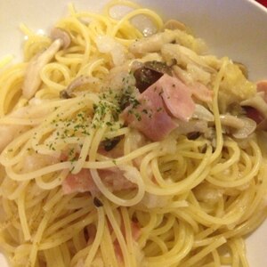 香り際立つ！きのこの和風パスタ